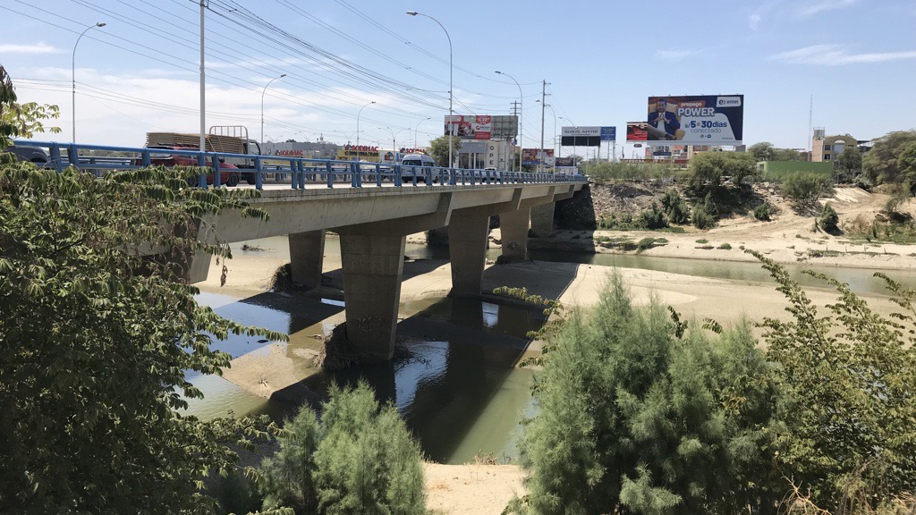 Bridge in the city of Piura, Peru.