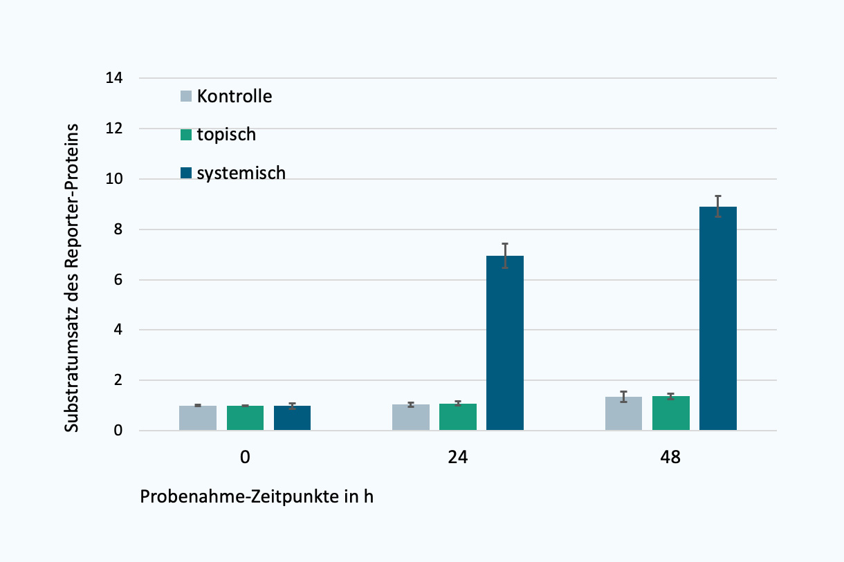 Pam₂CSK₄ zeigt über die Induktion des NF-Kappa-B Signalwegs bei topischer Applikation keine entzündungsauslösenden Eigenschaften, wohingegen eine systemische Applikation zu deutlichen Reaktionen führt. Pam₂CSK₄ wirkt somit entzündungsauslösend, kann aber nicht die Hautbarriere durchdringen. 
