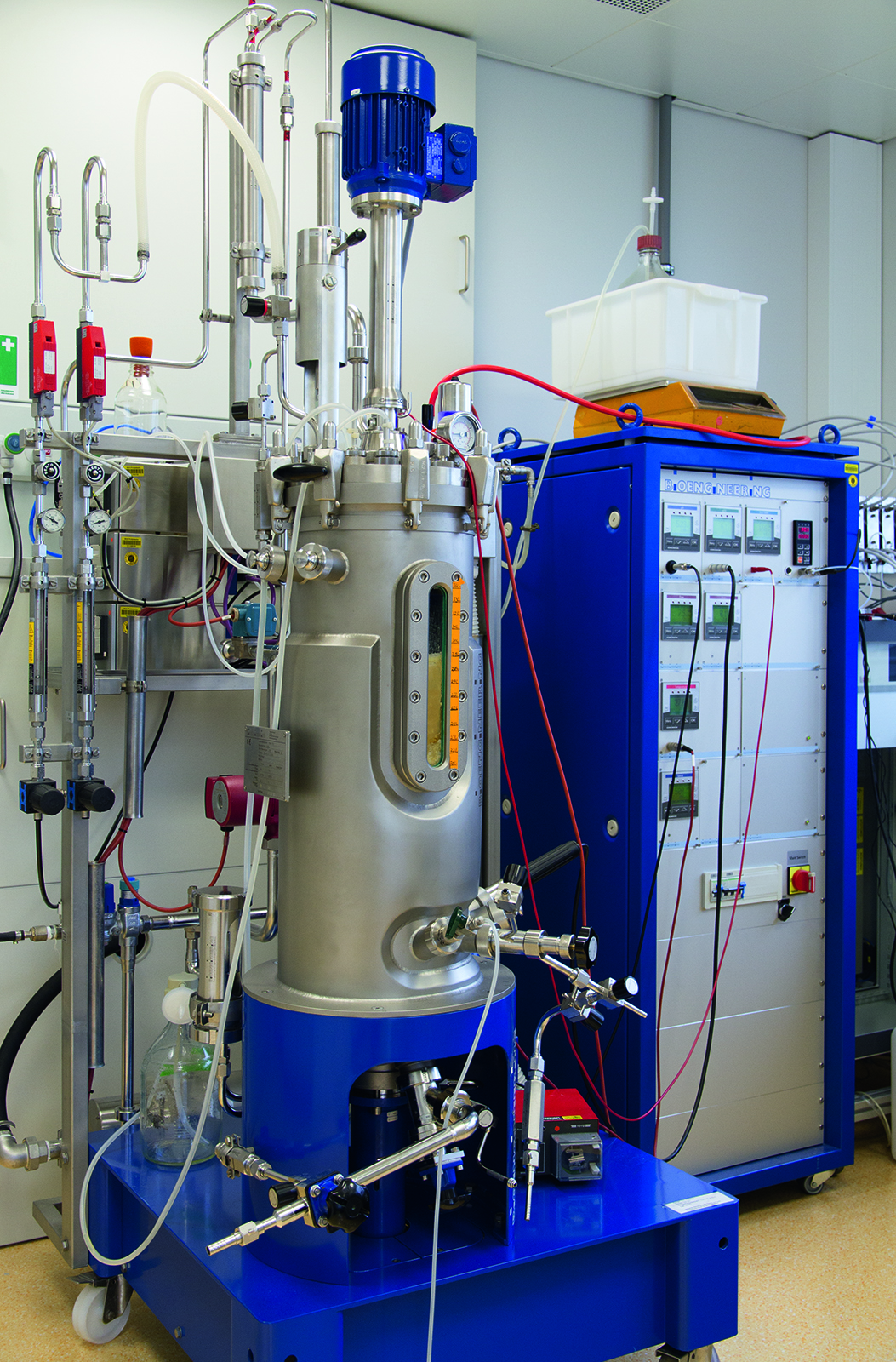 Fermentation von Candida im 42-Liter-Bioreaktor.
