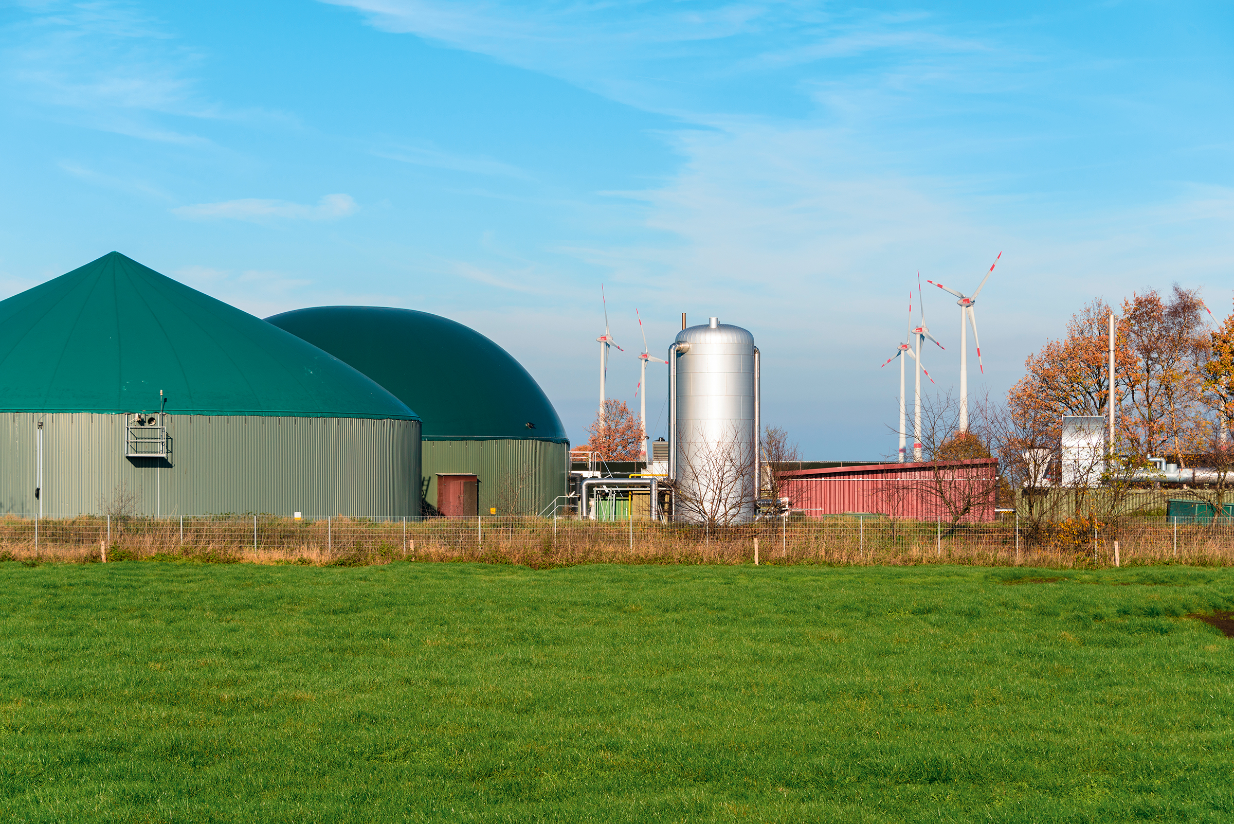Biogas facility.