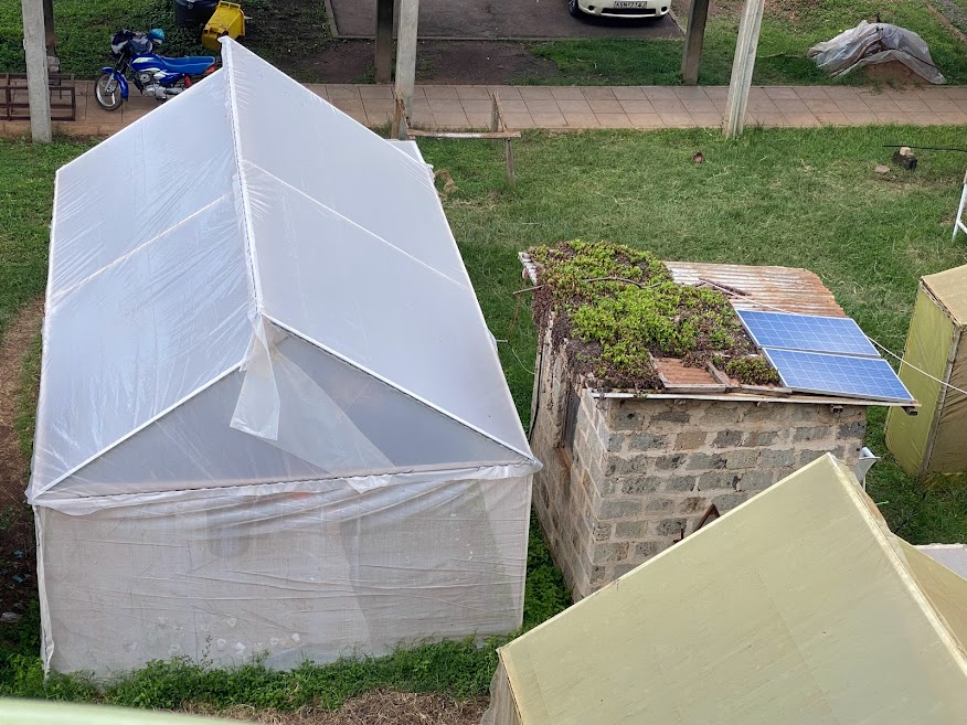 Greenhouse with PV module at JKUAT