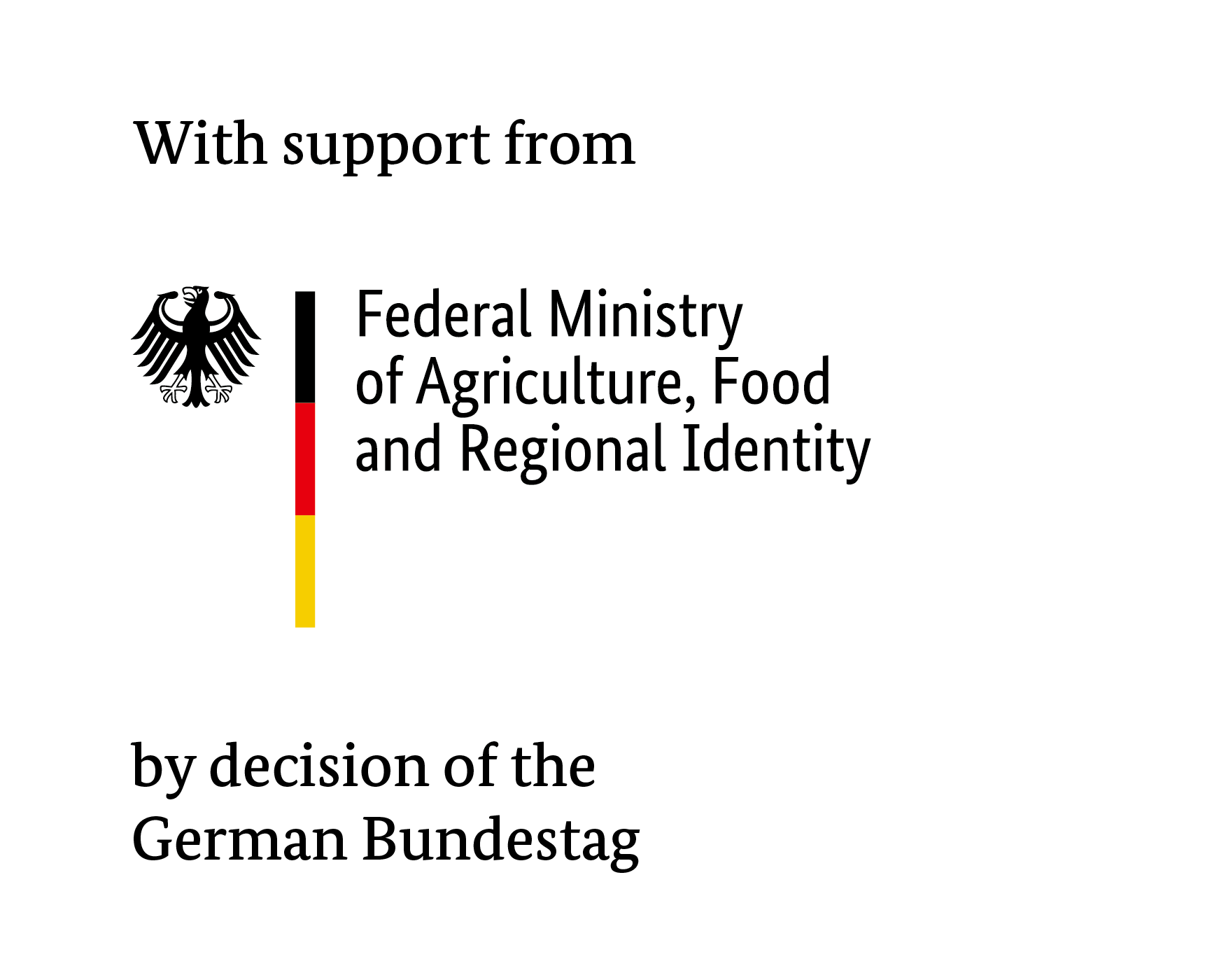 With support from Federal Ministry of Agriculture, Food and Regional Identity