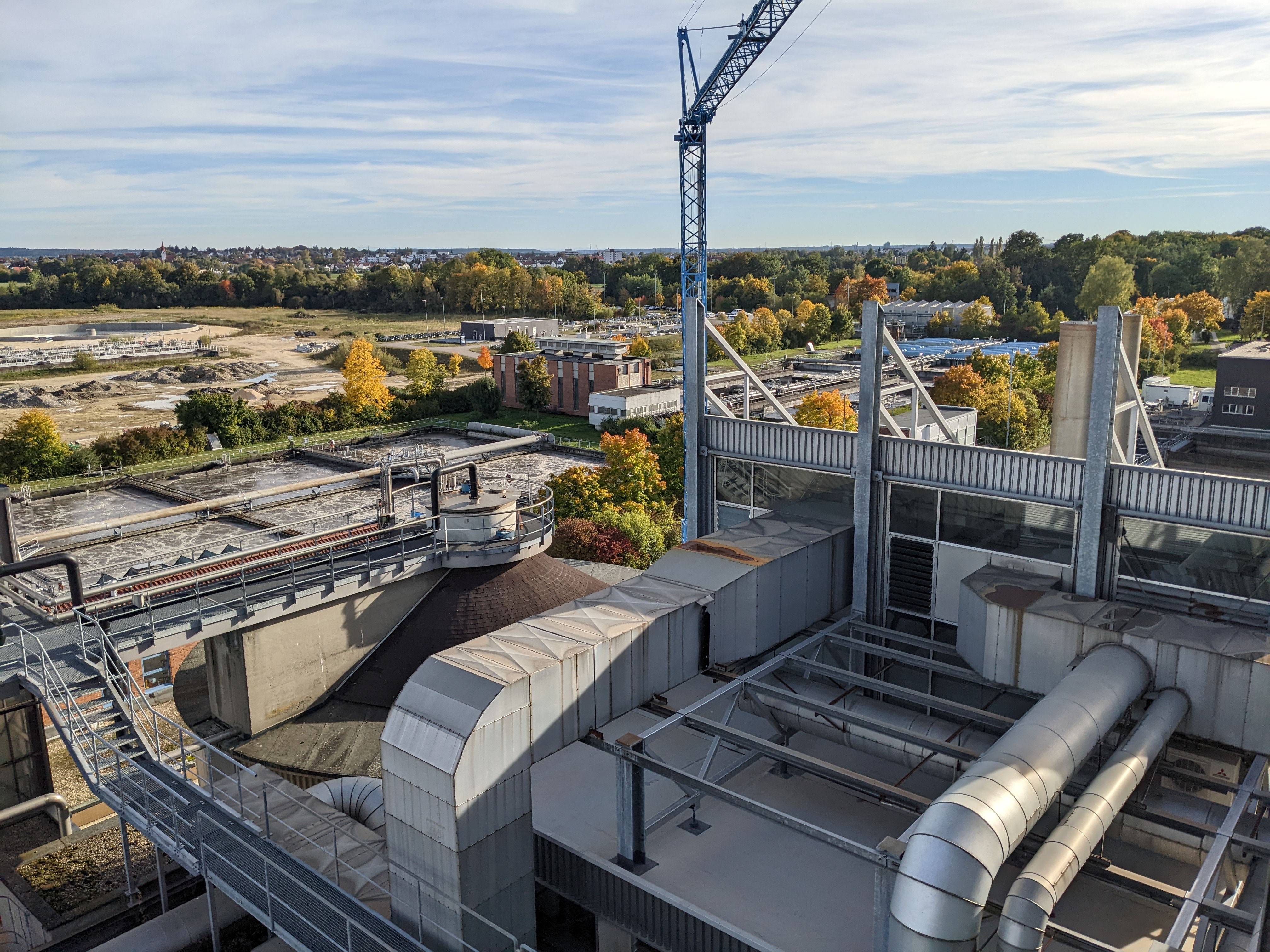Ulm-Steinhäule wastewater treatment plant.