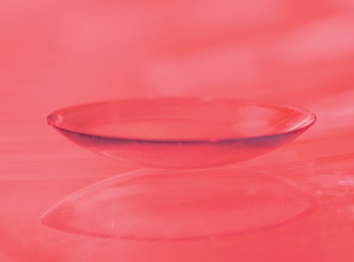Plasma treatment of a dimensionally stable contact lens.
