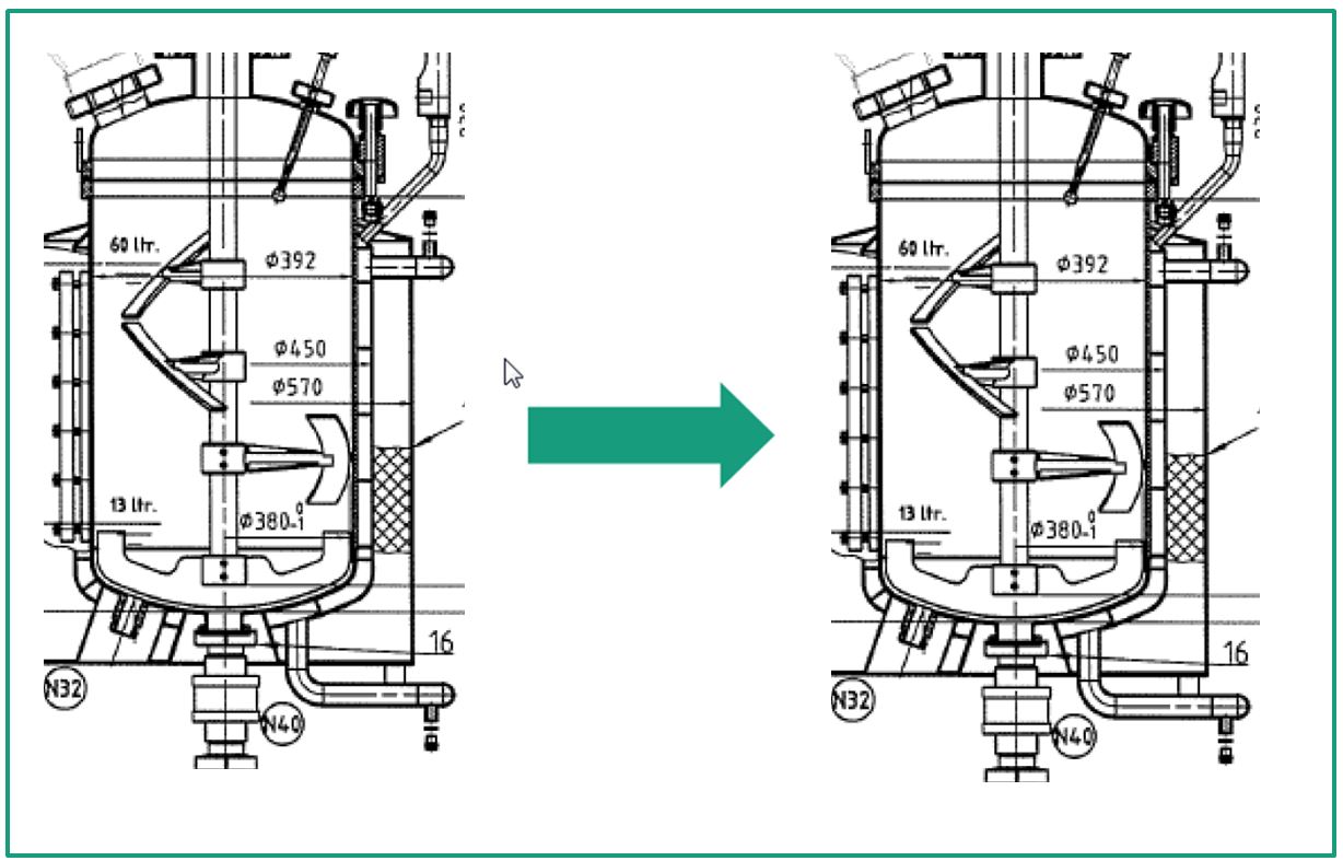 Scale-up of the hydrolysis process in the stirred reactor.